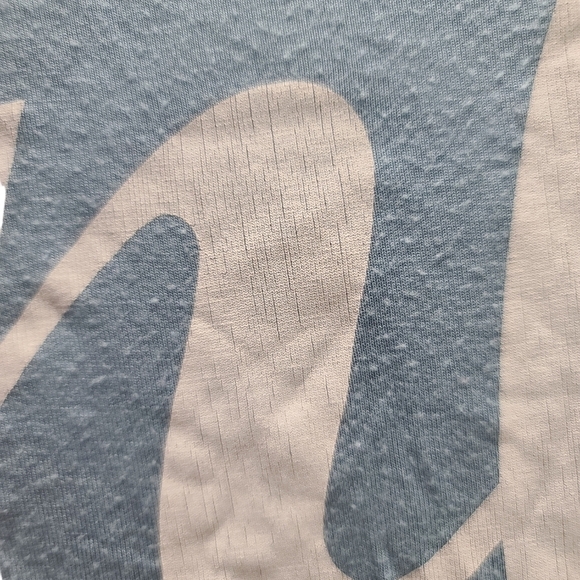 𝅺VS PINK Baby Blue Cream Cursive Logo Tee - Picture 4 of 4